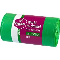 Hase worki na śmieci LDPE 120L 25szt. 9158 do segregacji, szkło