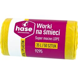 Hase worki na śmieci LDPE 35L 50szt. 9295 do segregacji, plastik