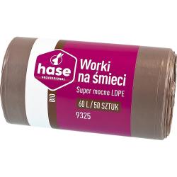 Hase worki na śmieci LDPE 60L 50szt. 9325 do segregacji, bio