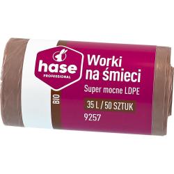 Hase worki na śmieci LDPE 35L 50szt. 9257 do segregacji, bio